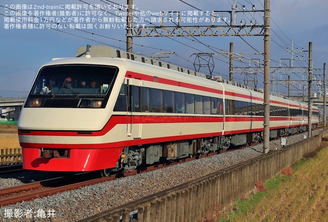 【東武】200型203F 南栗橋工場出場試運転を不明で撮影した写真