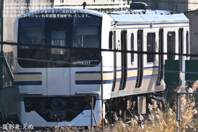 を長野総合車両センター付近で撮影した写真
