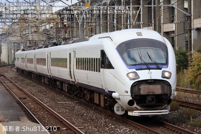 【JR九】885系SM8編成小倉総合車両センター入場（1枚目）