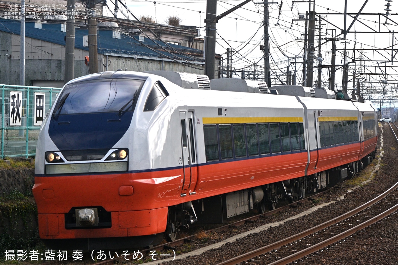 【JR東】 E751系A-101編成秋田総合車両センター出場回送の拡大写真