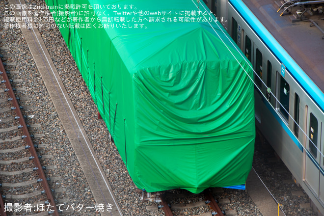 深川検車区行徳分室で撮影された【メトロ】6000系6102F 6102号車のみが深川検車区行徳分室へ