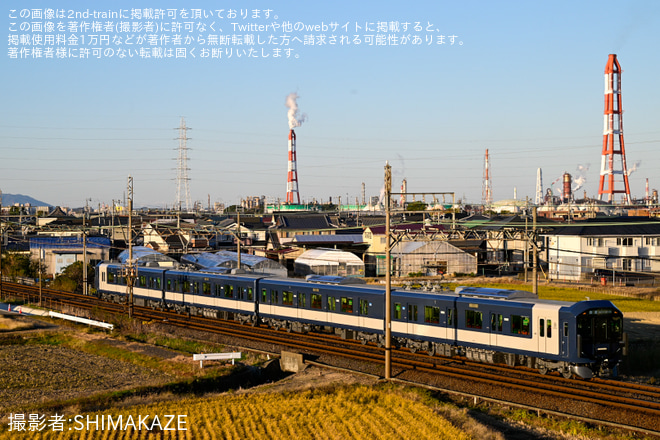 塩浜～北楠間で撮影された【近鉄】1A系1A02 明星へ回送