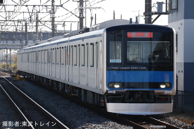 【東武】60000系61604F 津覇車輌入場を不明で撮影した写真