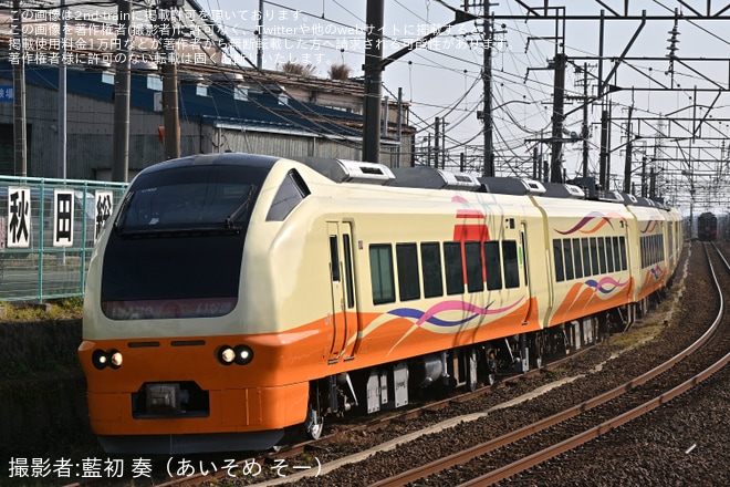 【JR東】E653系U105編成秋田総合車両センター構内試運転