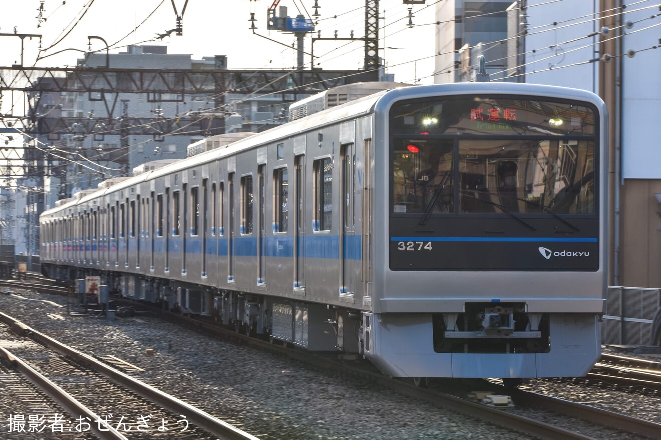 【小田急】3000形3274F(3274×6) 更新工事・全般検査明け試運転の拡大写真