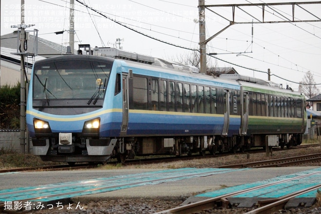 【JR東】HB-E300系「SATONO」秋田総合車両センター入場を不明で撮影した写真