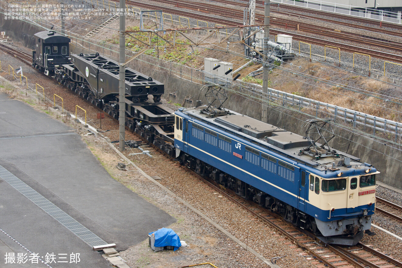 【JR貨】シキ801B1隅田川へ回送の拡大写真