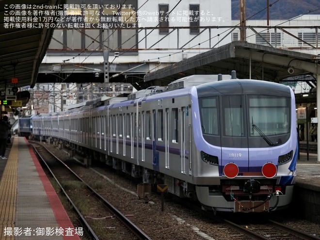 【メトロ】18000系18119F出場甲種輸送を不明で撮影した写真