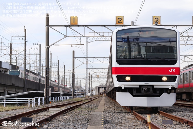 【JR東】京葉車両センター「京葉線209系撮影会」開催を京葉車両センターで撮影した写真