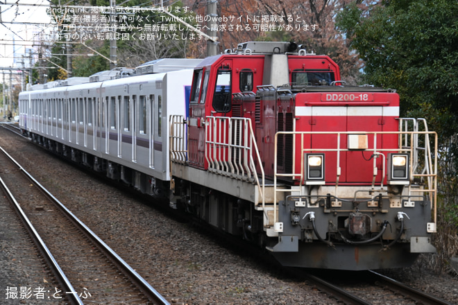【メトロ】18000系18119F出場甲種輸送を相模原駅で撮影した写真