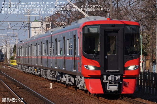 【名鉄】9500系9525F営業運転開始を不明で撮影した写真