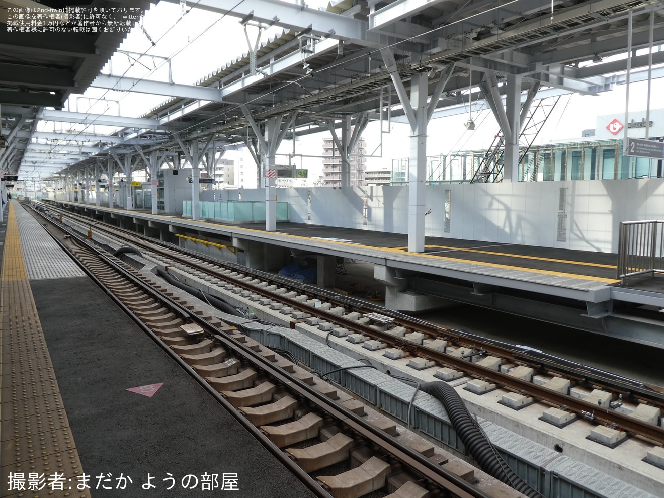 【東武】とうきょうスカイツリー駅の下りホームが移転の拡大写真