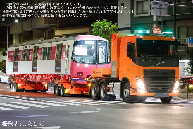 【都営】12-600形12-941F搬入陸送を不明で撮影した写真