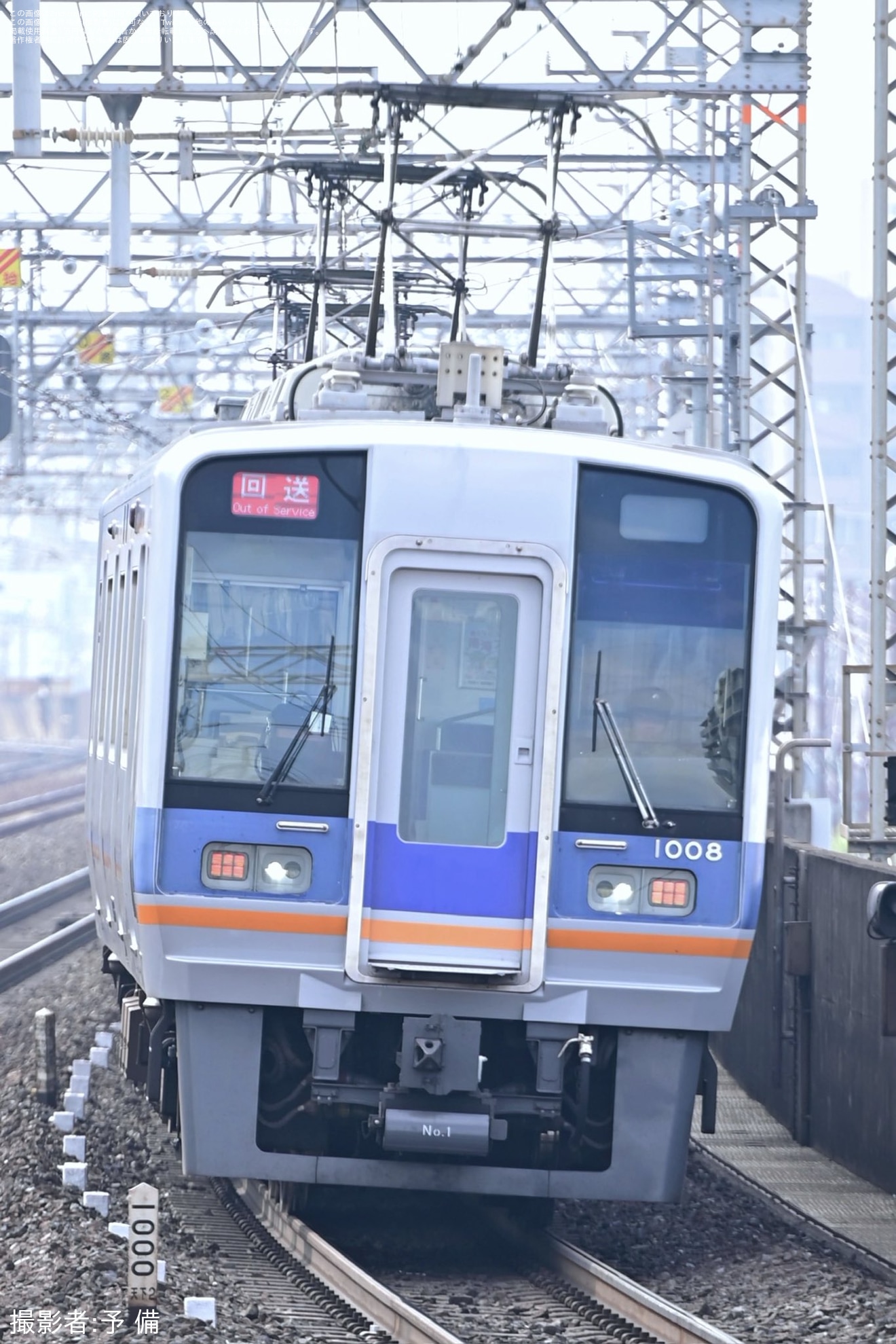 【南海】1000系1008F千代田工場へ入場の拡大写真