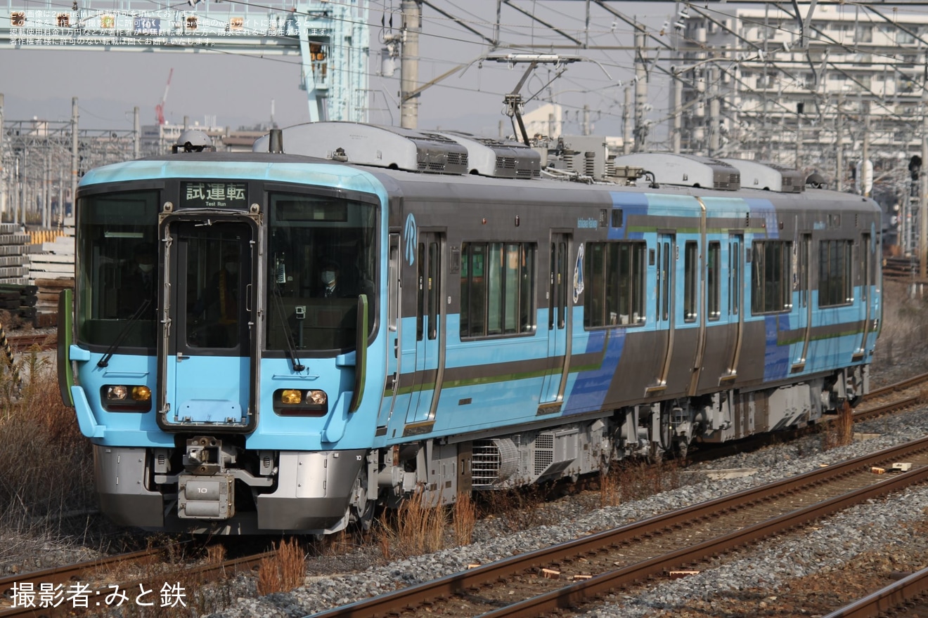 【IR】521系IR01編成吹田総合車両所本所出場試運転の拡大写真
