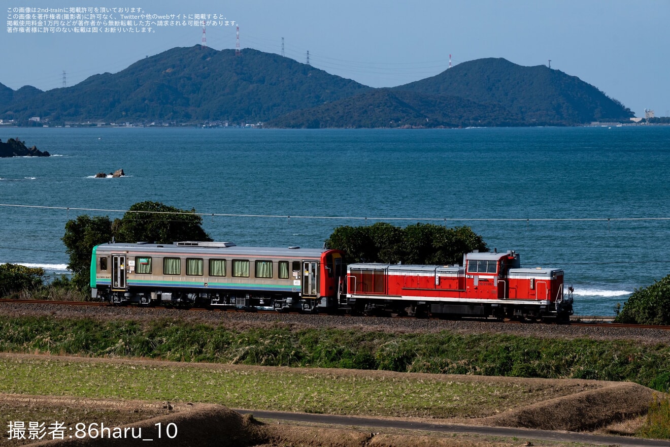 【JR西】キハ120形キハ120-347後藤総合車両所本所出場配給の拡大写真