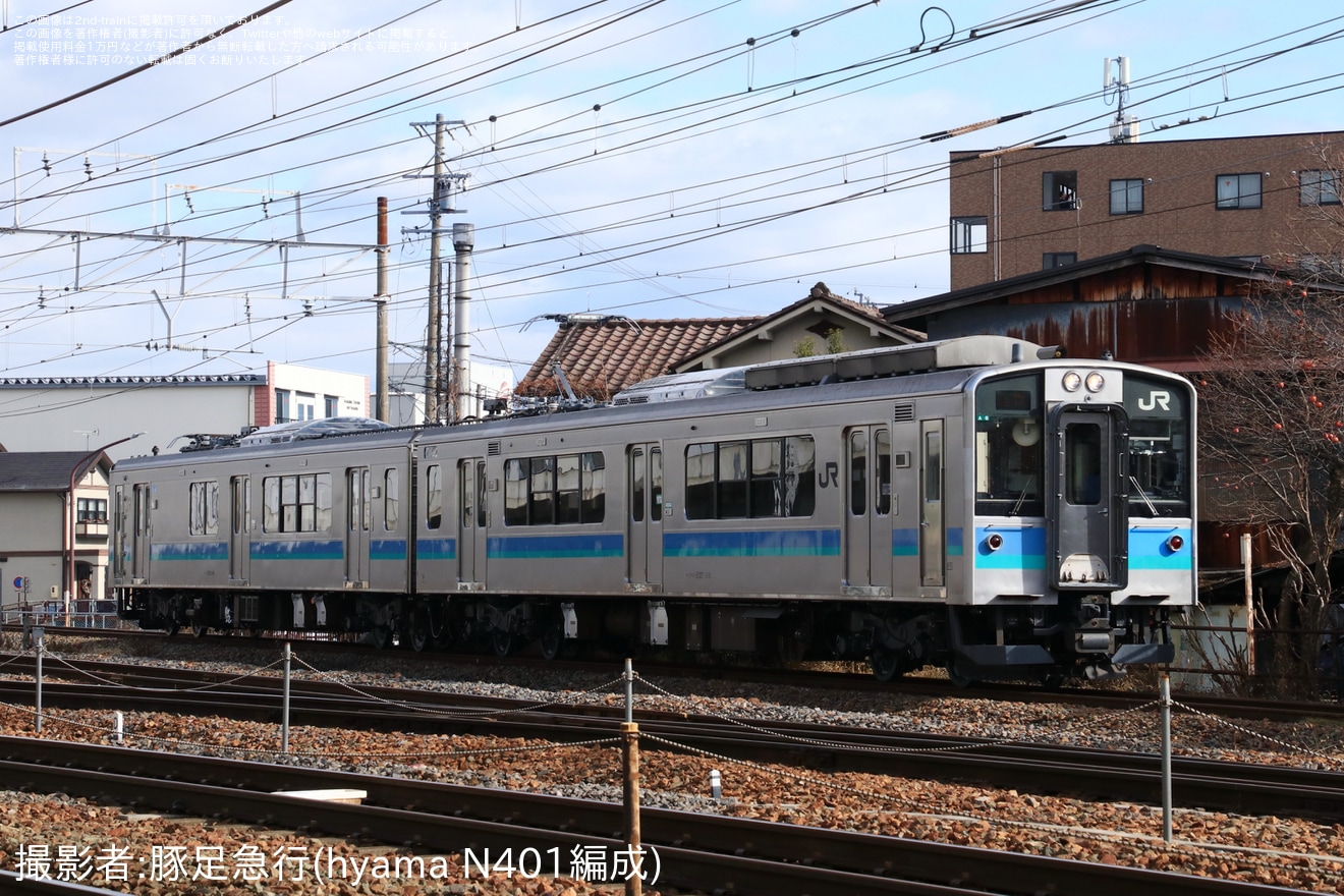 【JR東】E127系100番台A6編成長野総合車両センター出場回送の拡大写真