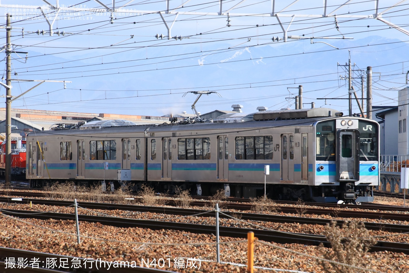 【JR東】E127系100番台A6編成長野総合車両センター出場回送の拡大写真