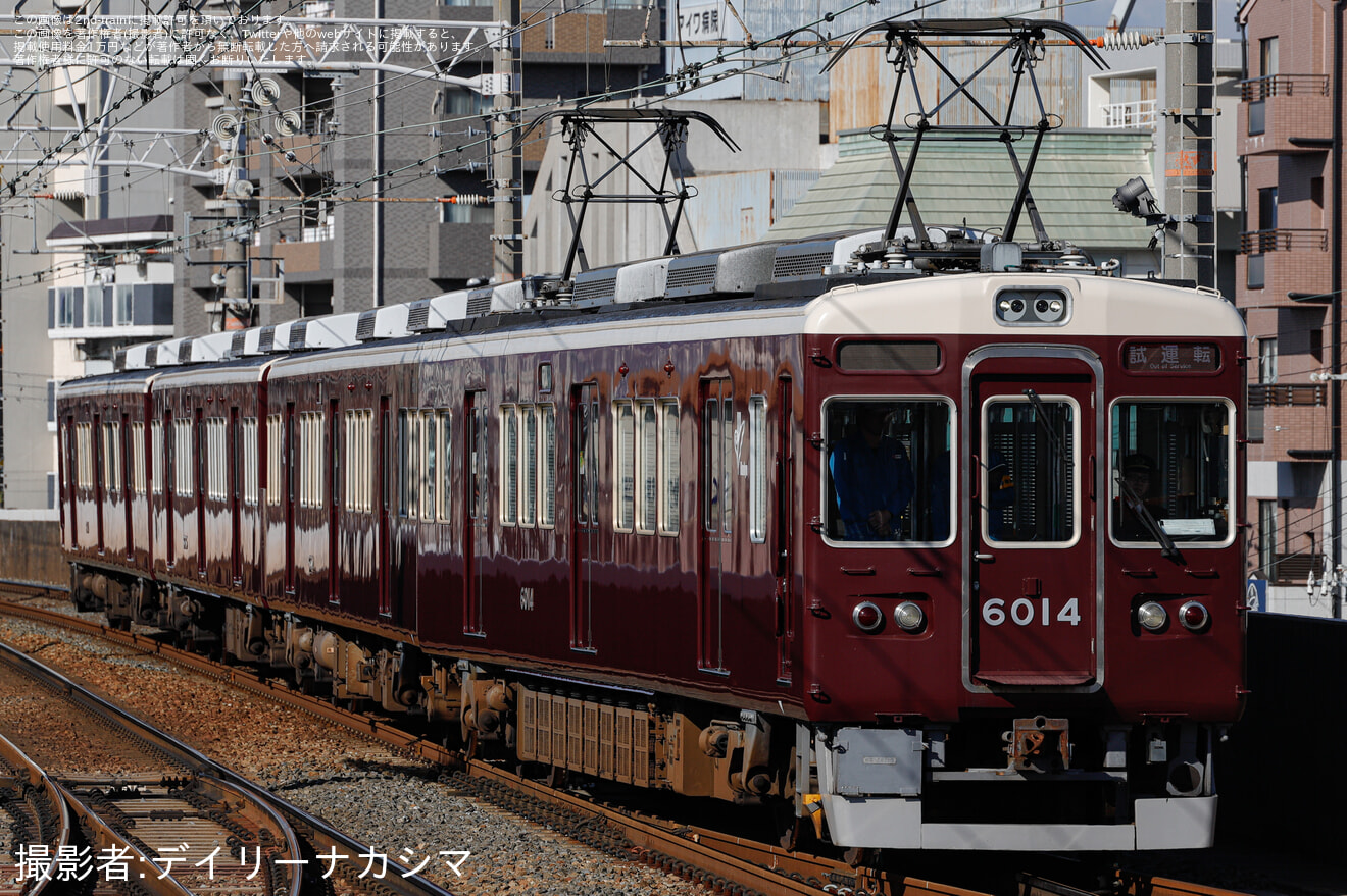 【阪急】阪急6000系 6014F (6014×4R) ブレーキ減速度測定試運転の拡大写真