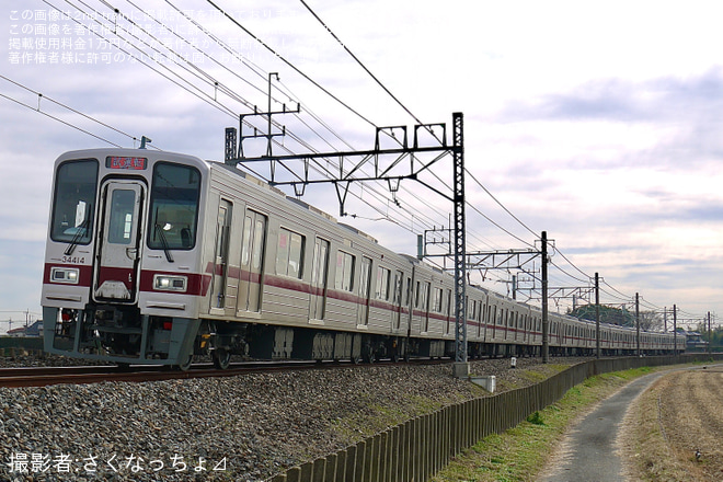 【東武】30000系31614+31414F 南栗橋工場出場試運転を不明で撮影した写真