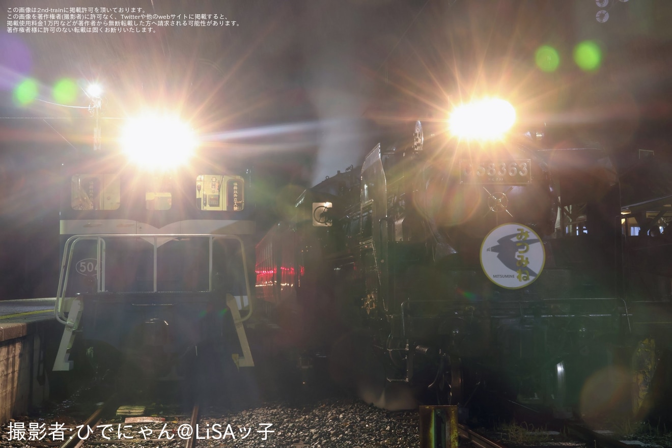 【秩鉄】「C58終夜運転 SL夜行急行『第51三峰号』熊谷行」ツアーが催行の拡大写真