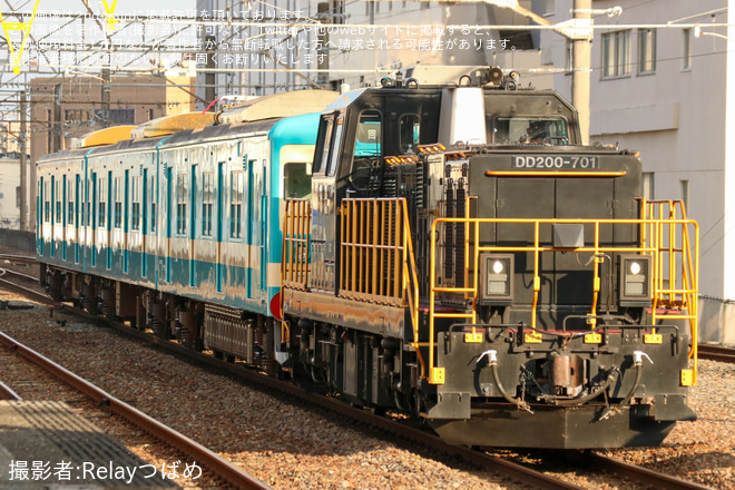 【JR九】103系E12編成小倉総合車両センター出場（2枚目）