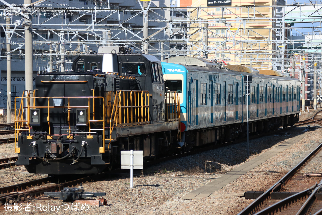 【JR九】103系E12編成小倉総合車両センター出場の拡大写真