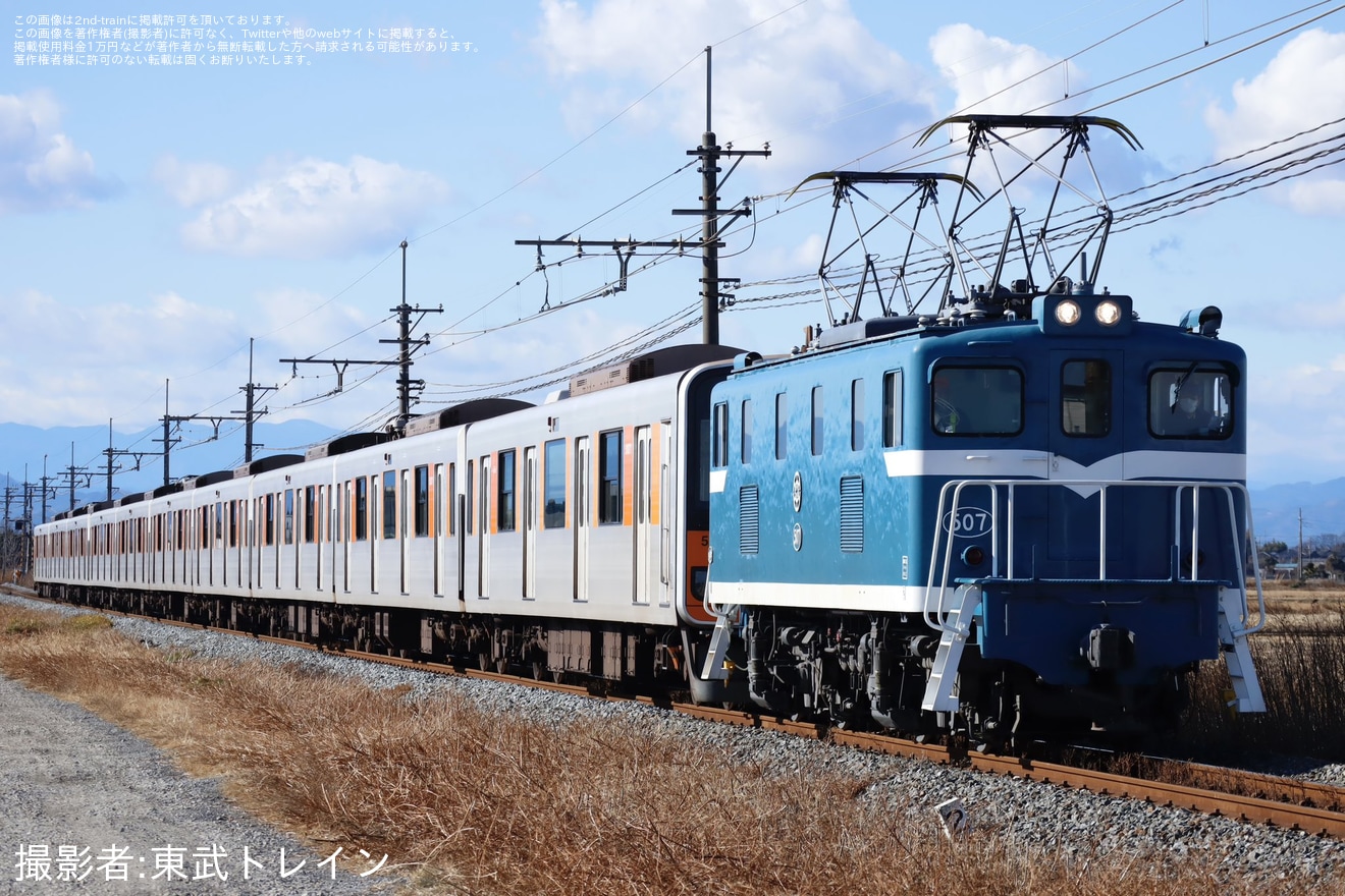 【東武】50070型51071F南栗橋工場入場回送の拡大写真