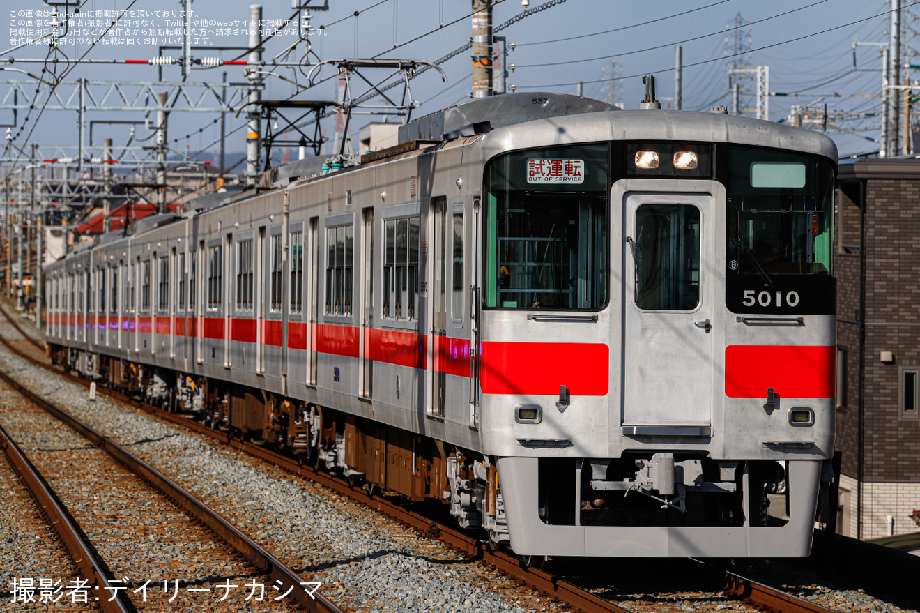 【山陽】5000系5010F東二見工場出場試運転(202512)の拡大写真