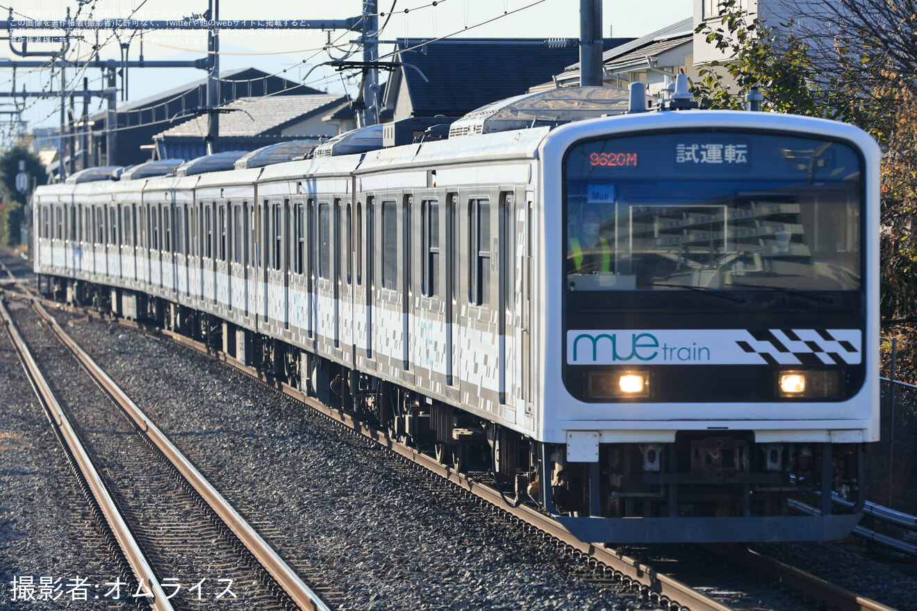 【JR東】209系「Mue-train」川越線試運転の拡大写真