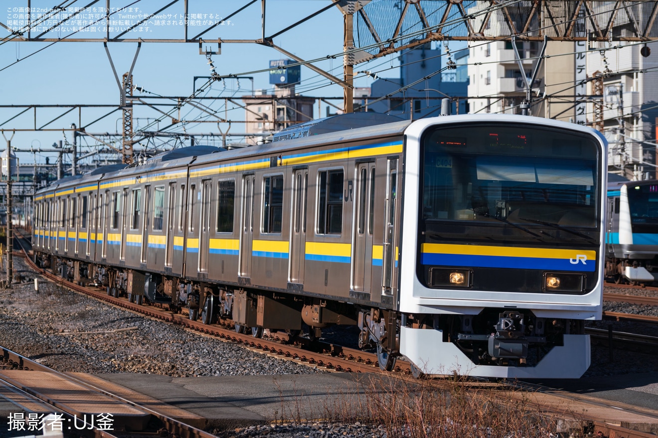 【JR東】209系マリC404編成大宮総合車両センター出場回送の拡大写真