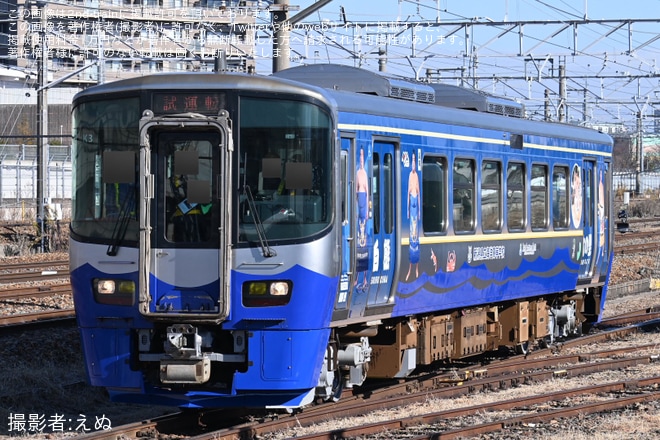 【トキ鉄】ET122形ET122-3長野総合車両センター構内試運転を不明で撮影した写真