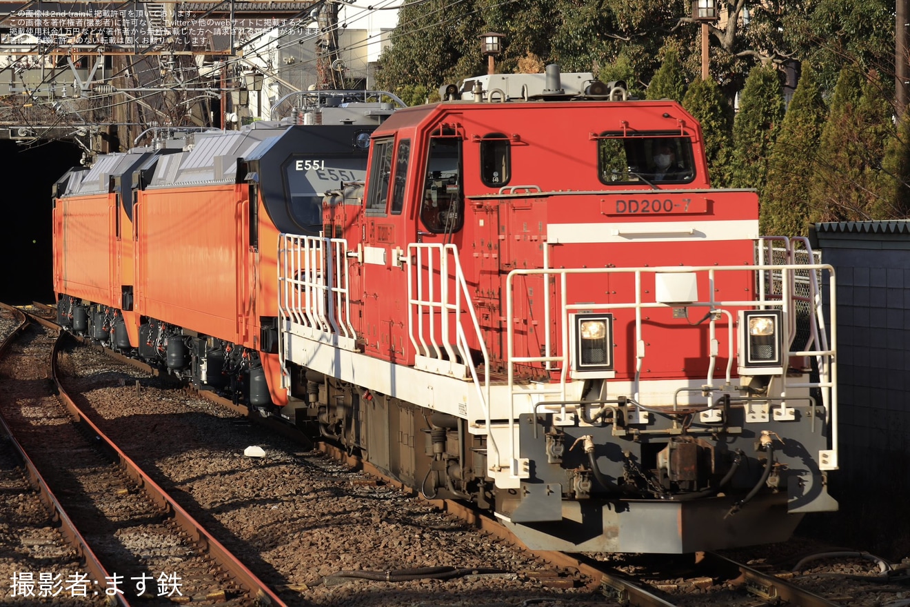 【台鉄】E500形E551+E552 東芝府中事業所出場甲種輸送の拡大写真