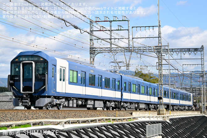 【近鉄】1A系1A04が試運転を実施を松塚～大和高田間で撮影した写真