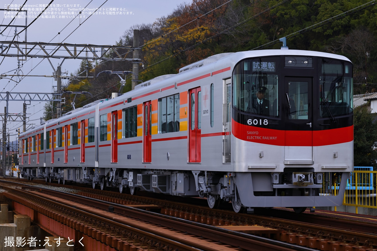 【山陽】新製された6000系6018F試運転の拡大写真