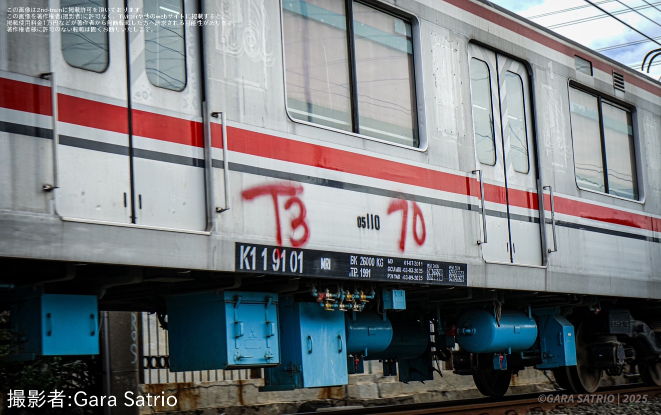 【KCI】最後のチョッパ制御となる05系がデポック車両基地まで回送の拡大写真