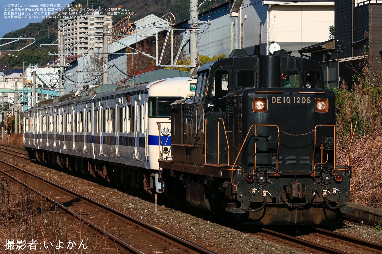【JR九】415系Fo112編成小倉総合車両センターへ配給輸送の拡大写真