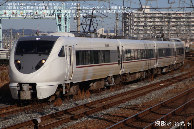 【JR西】289系FG409編成 吹田総合車両所本所出場試運転を岸辺駅で撮影した写真