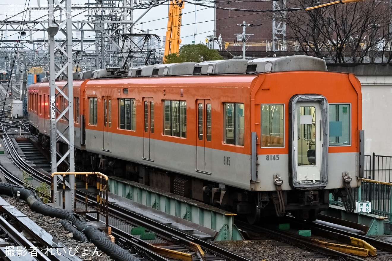 【阪神】8000系8245Fが尼崎工場へ入場の拡大写真