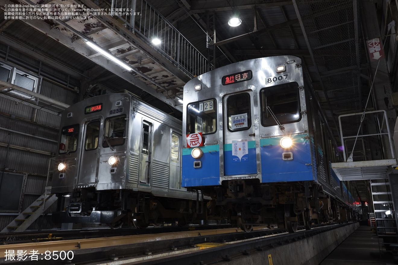 【伊豆急】8000系TB-2編成使用「『伊豆のなつ号』撮影会」開催の拡大写真