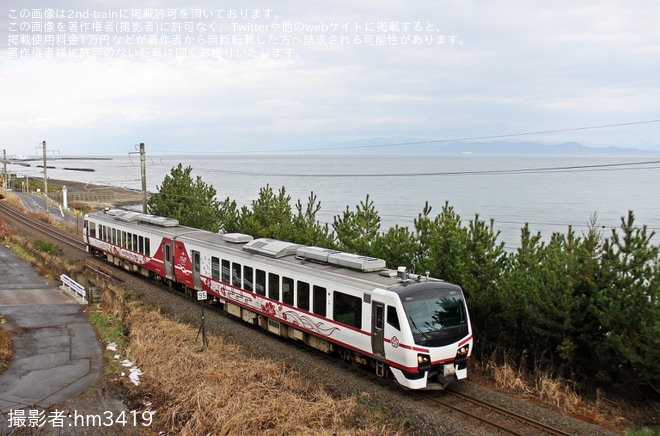 【JR東】「ひなび」が津軽線を初運行 臨時快速「ひなび 竜飛」を運行 - 蟹田～瀬辺地間にて撮影