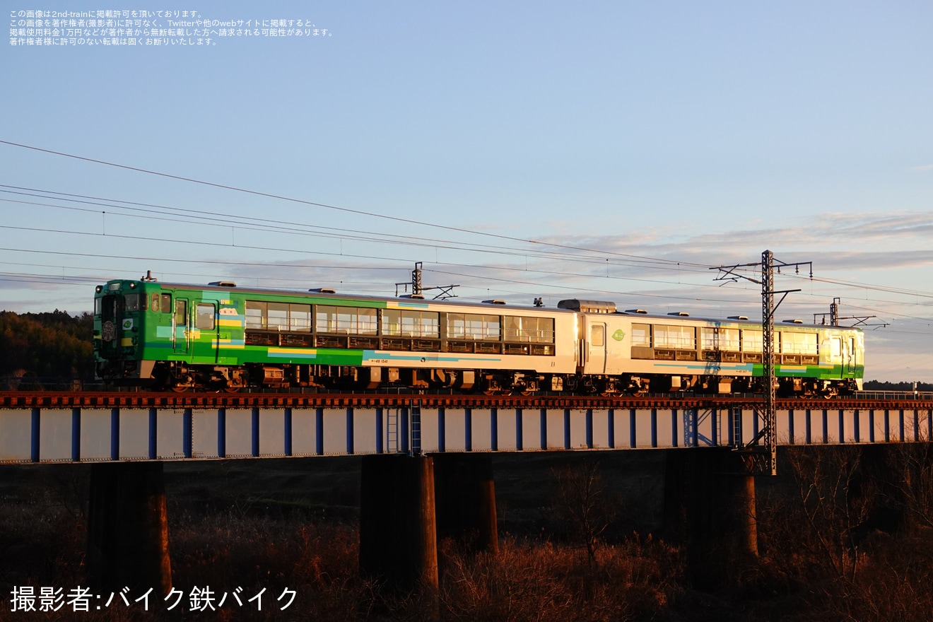 【JR東】陸羽東線などで臨時快速「風っこストーブ湯けむり号」を運行の拡大写真