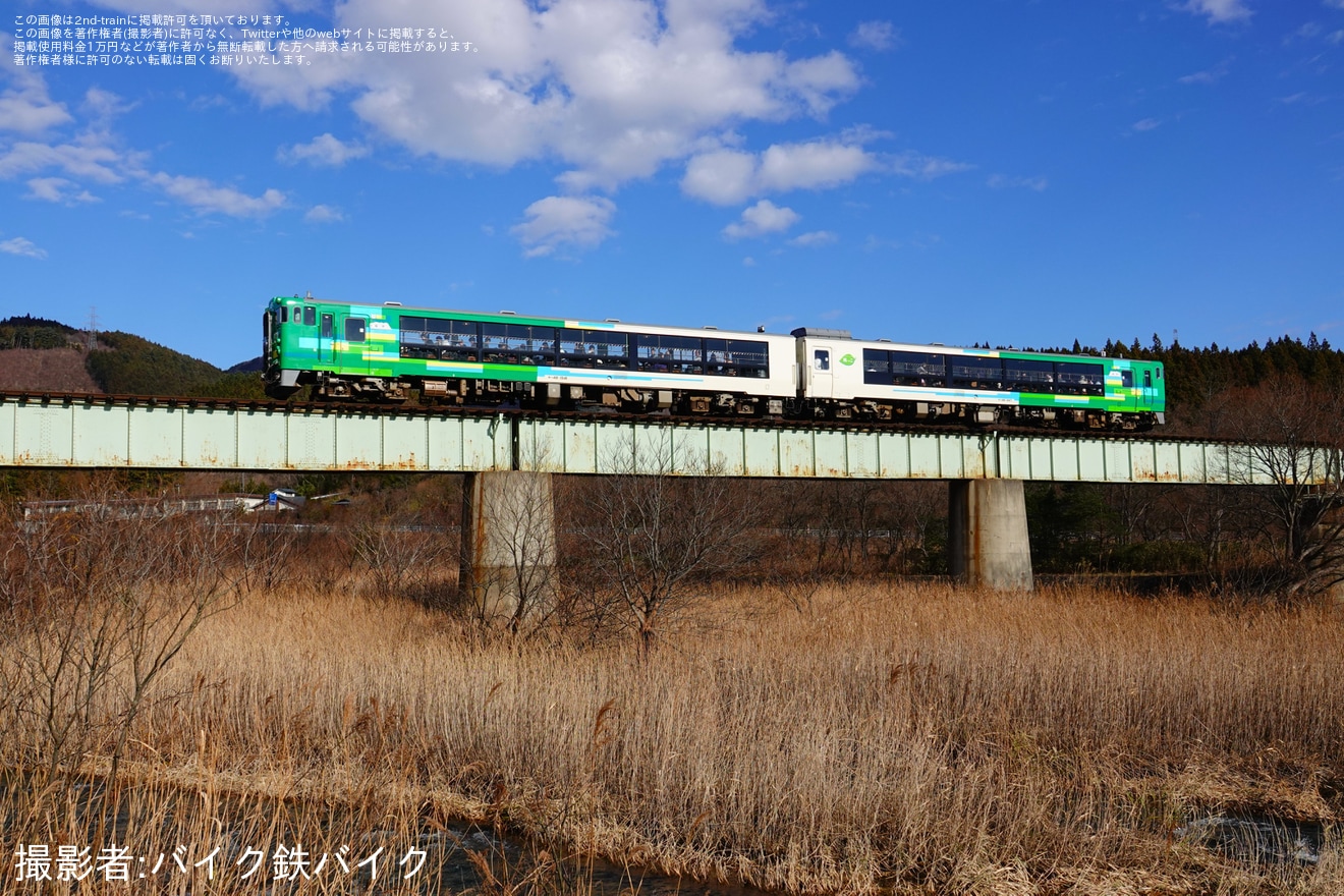 【JR東】陸羽東線などで臨時快速「風っこストーブ湯けむり号」を運行の拡大写真