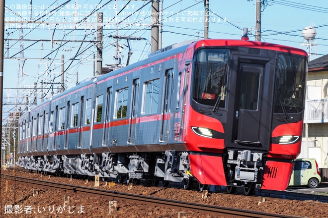 【名鉄】9500系9527F新車性能確認試運転を不明で撮影した写真