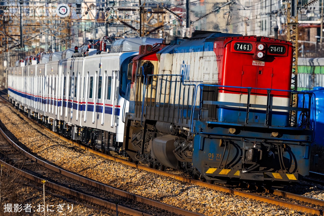 【Seoul Metro】4050形4070F新製に伴う輸送の拡大写真