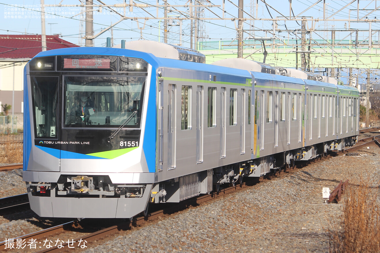 【東武】80000系(80050型)81551F 津覇車輌入場回送の拡大写真