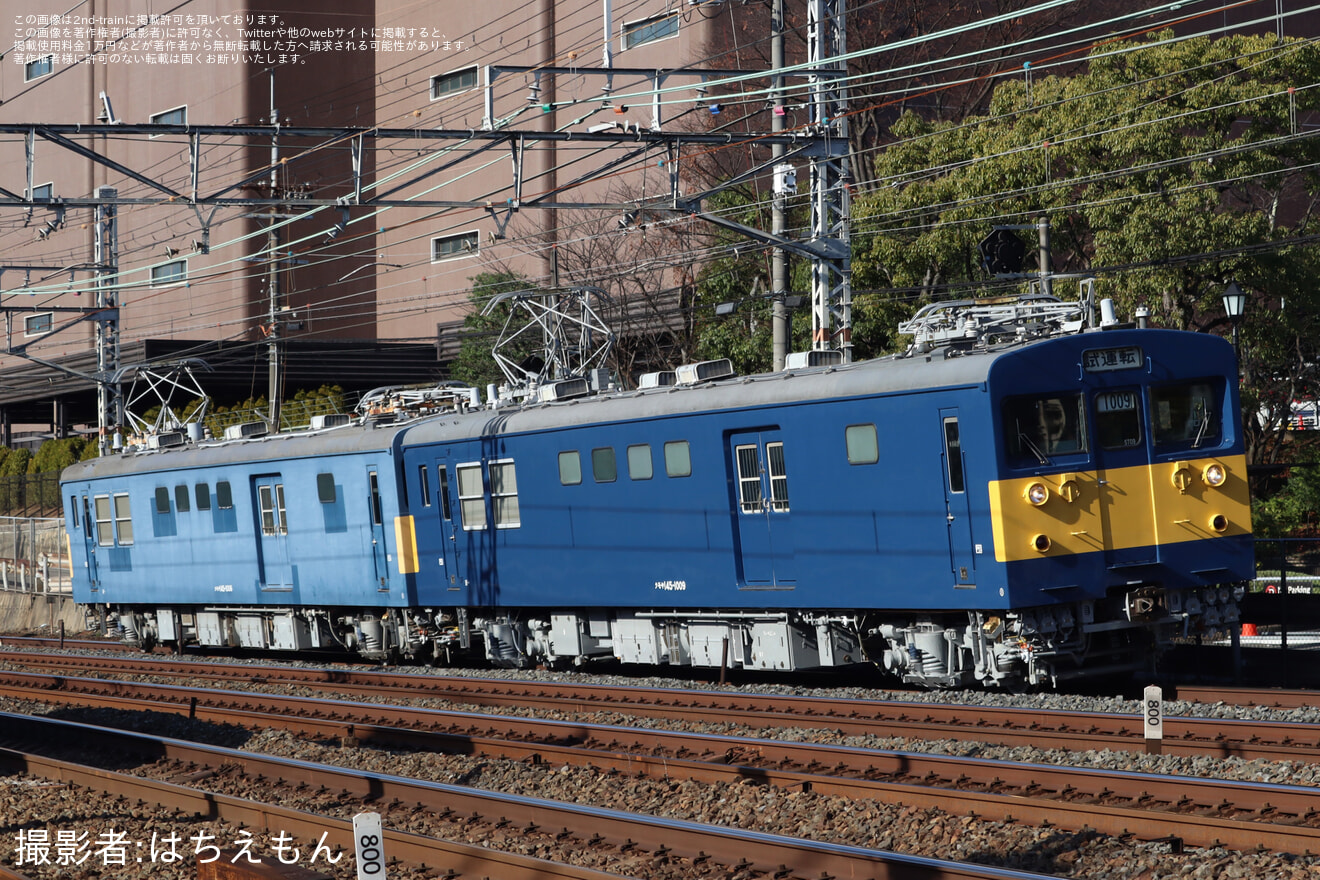 【JR西】クモヤ145-1009 吹田総合車両所出場試運転の拡大写真