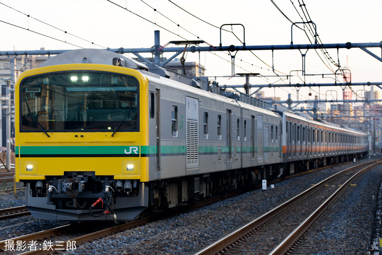 【JR東】E233系0番台トタ青666編成+トタP523編成 秋田総合車両センター入場配給の拡大写真