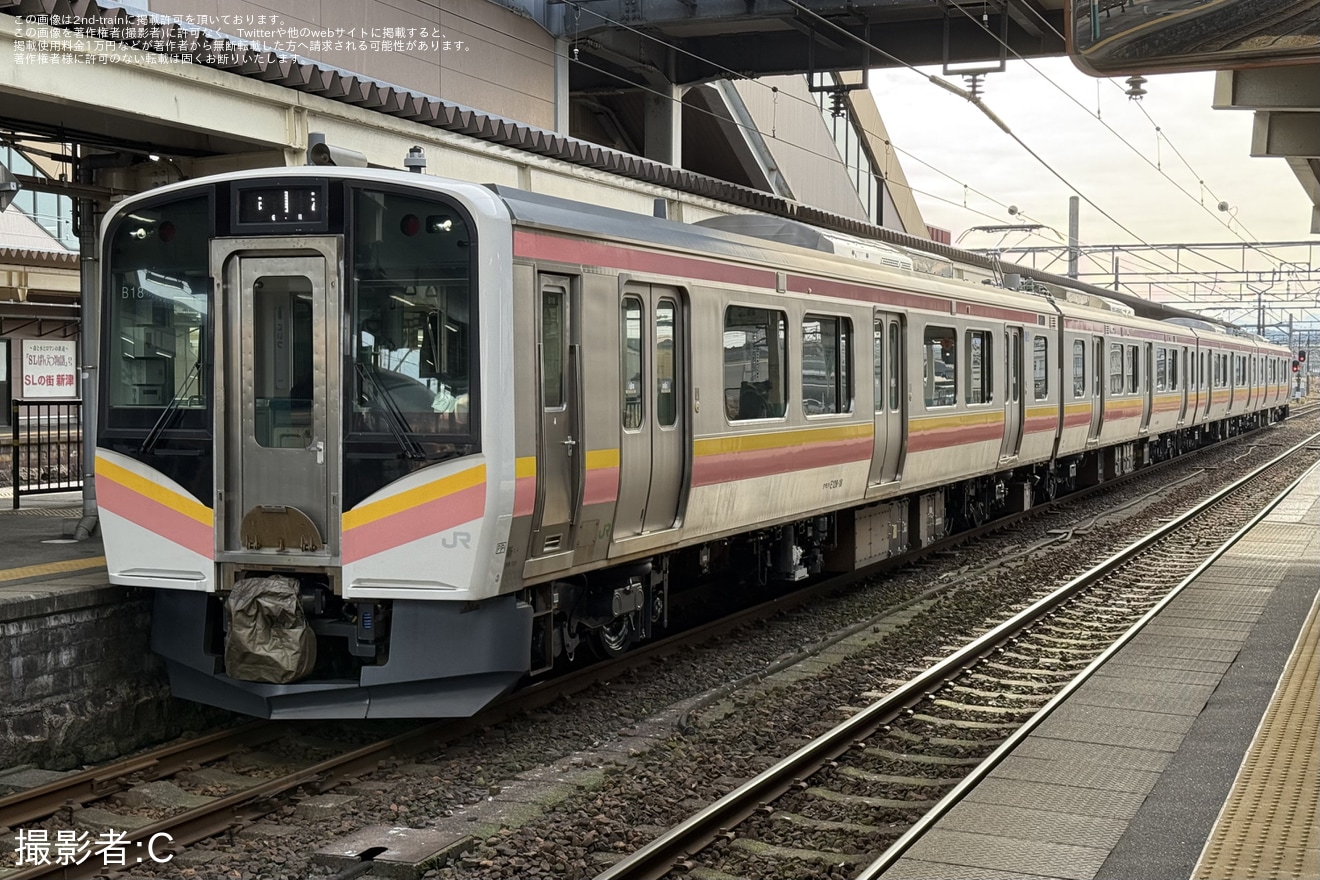 【JR東】水没で運用離脱のE129系B18編成が試運転実施の拡大写真