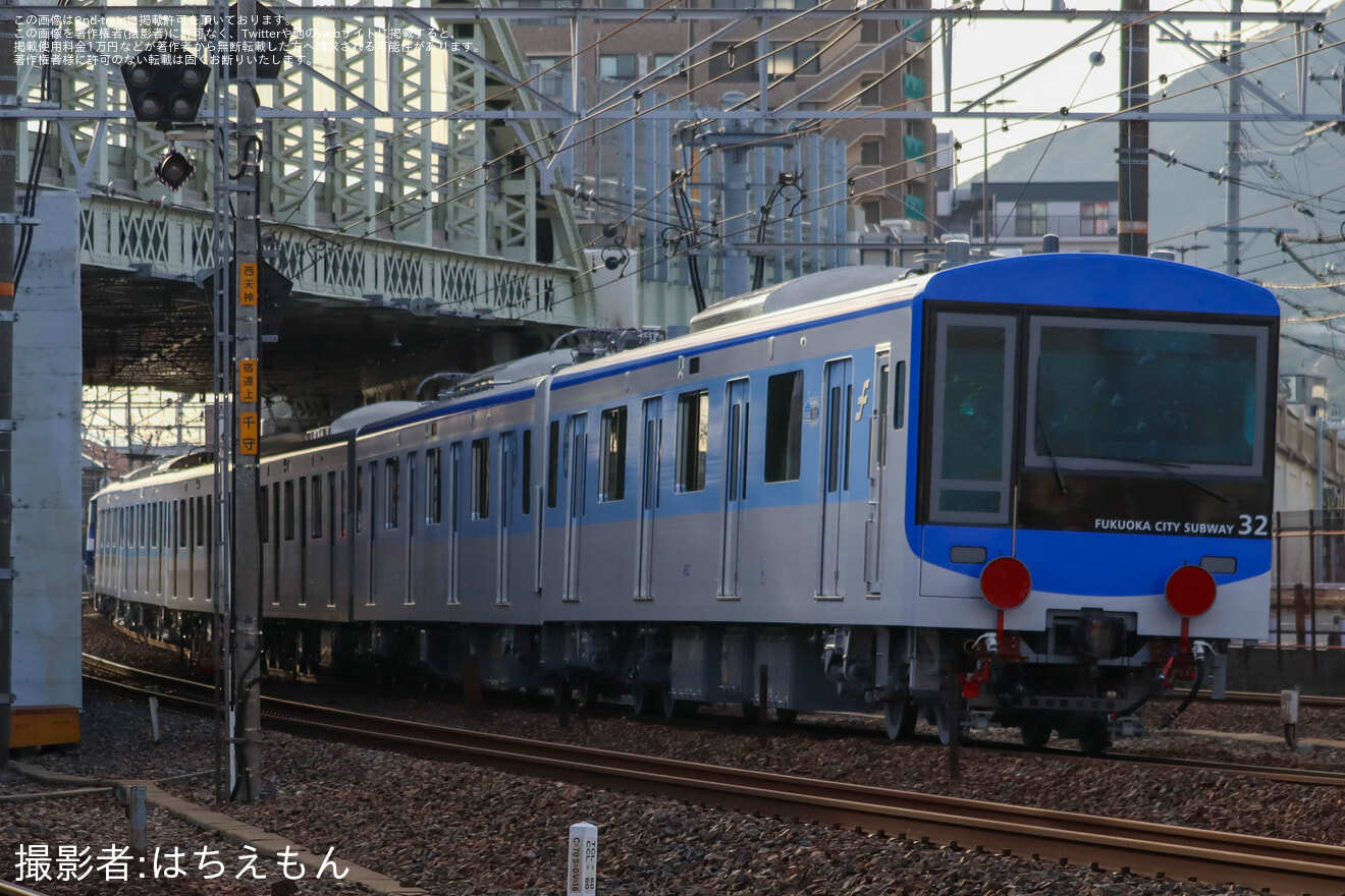 【福市交】コキ104-665付きで4000系4132Fが甲種輸送の拡大写真